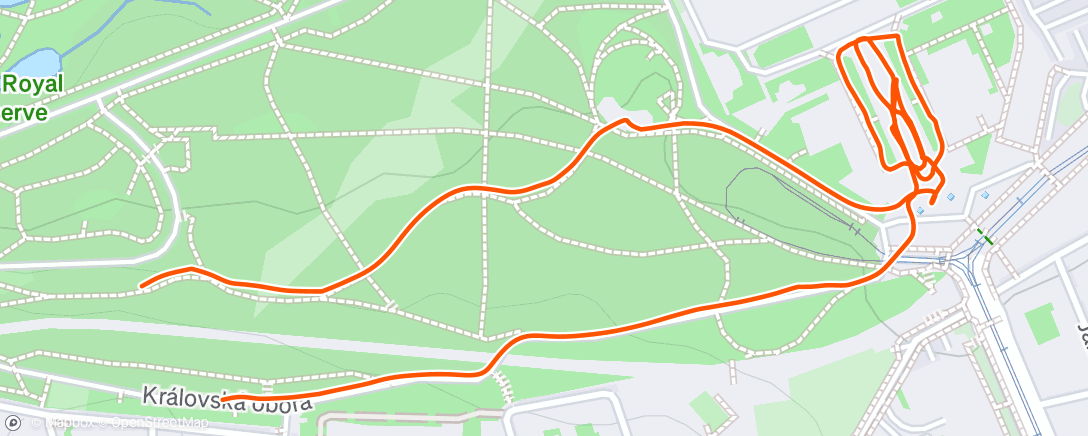 Map of the activity, 250308 za MydLenkou, ktera nebyla, po nemoci, ktera byla