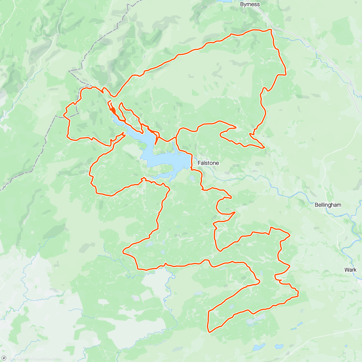 Map of the activity, Dirty Reiver 200 - Epic Gravelling in Keilder Forest