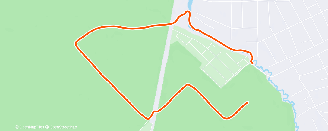 Map of the activity, Утренний забег