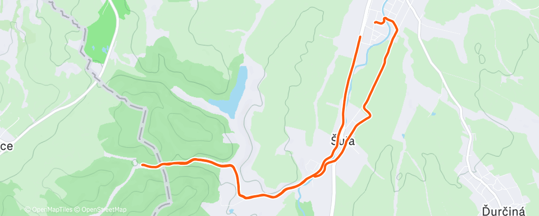 Map of the activity, Morning Run