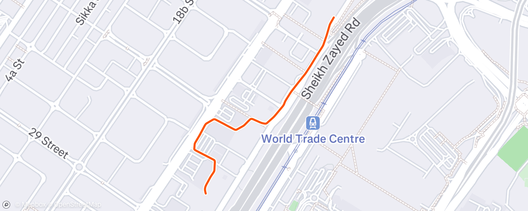 Map of the activity, Afternoon Walk