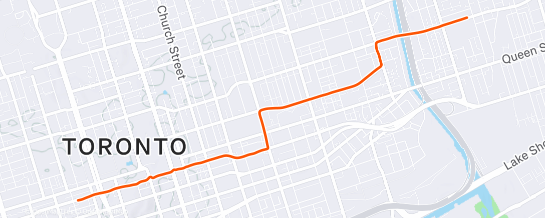 Map of the activity, Morning Ride