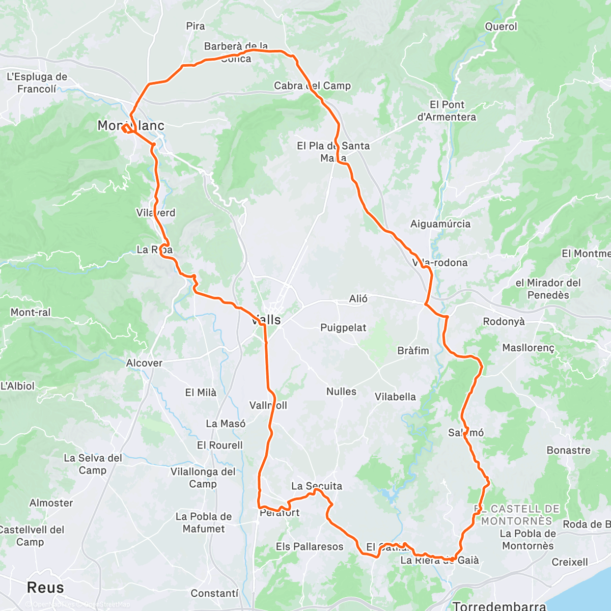 Map of the activity, Salomó