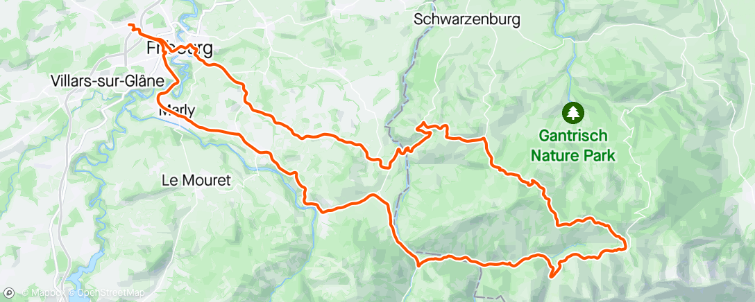 Map of the activity, Afterwork Ride w/Szabi & Chris
