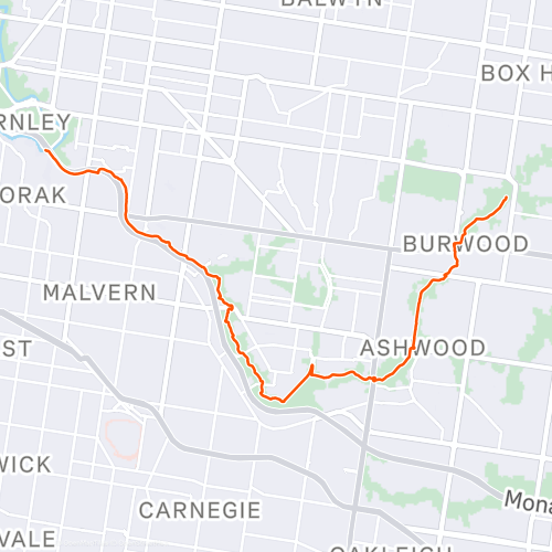 Gardiners Creek Trail Map Gardiners Creek Trail (One Way) | 15.2 Km Cycling Route On Strava