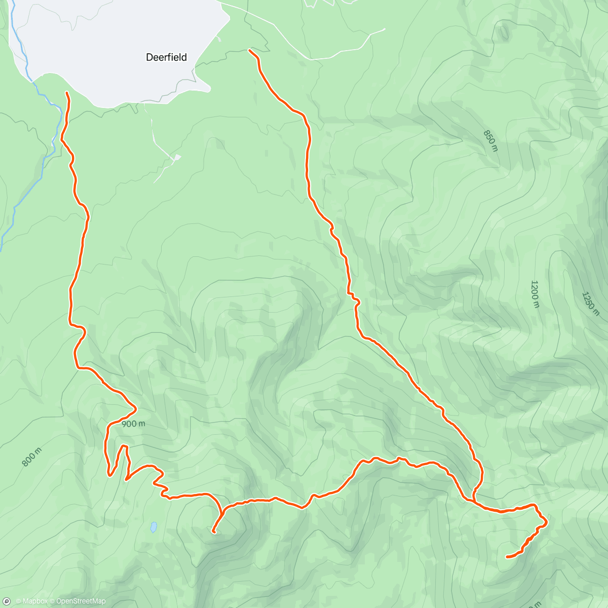 Map of the activity, Garfield for Single Season Spring finish