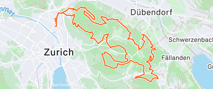 Route map of Zürich Loop