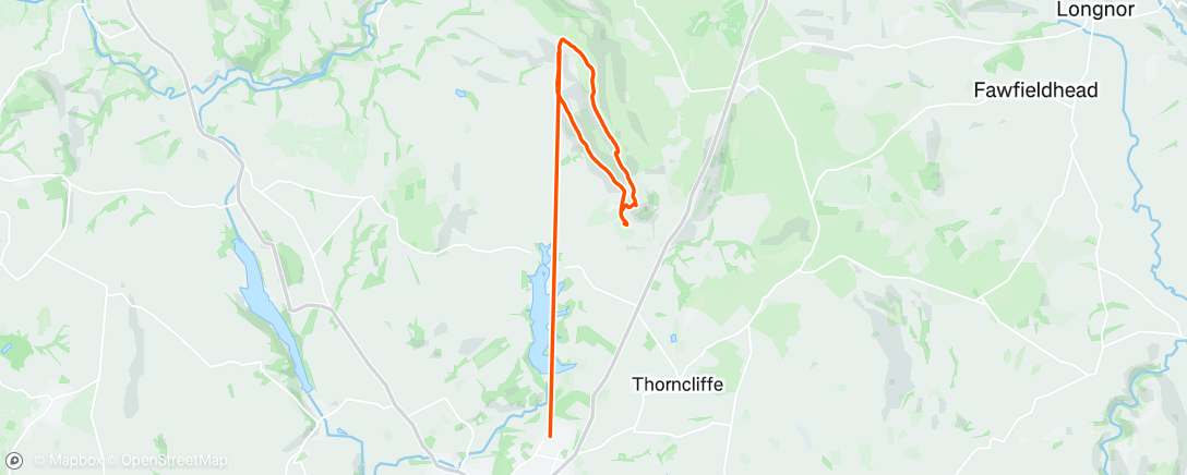Map of the activity, Afternoon Hike