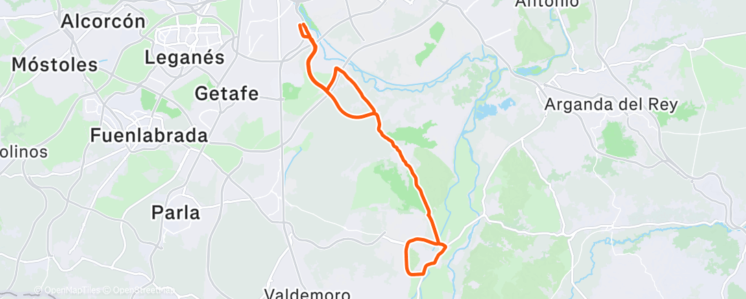 Map of the activity, Los Rosales - SMdLV