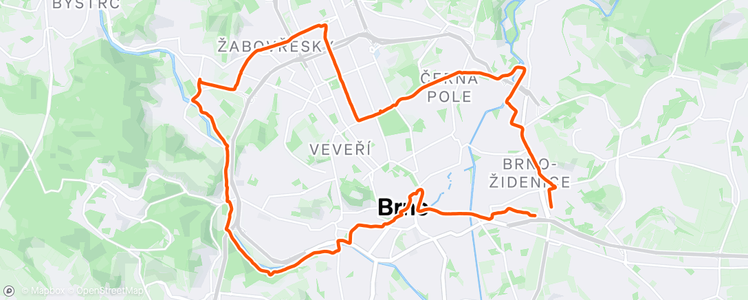 Map of the activity, Chill long run