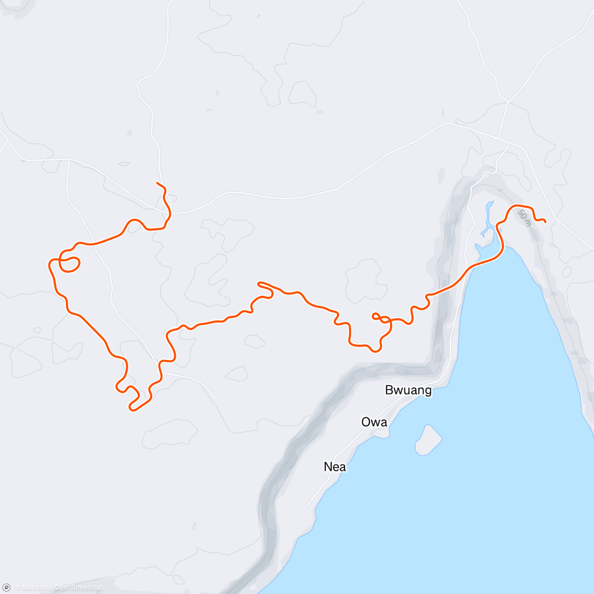 Map of the activity, Zwift - Pacer Group Ride: Makuri 40 in Makuri Islands with Yumi