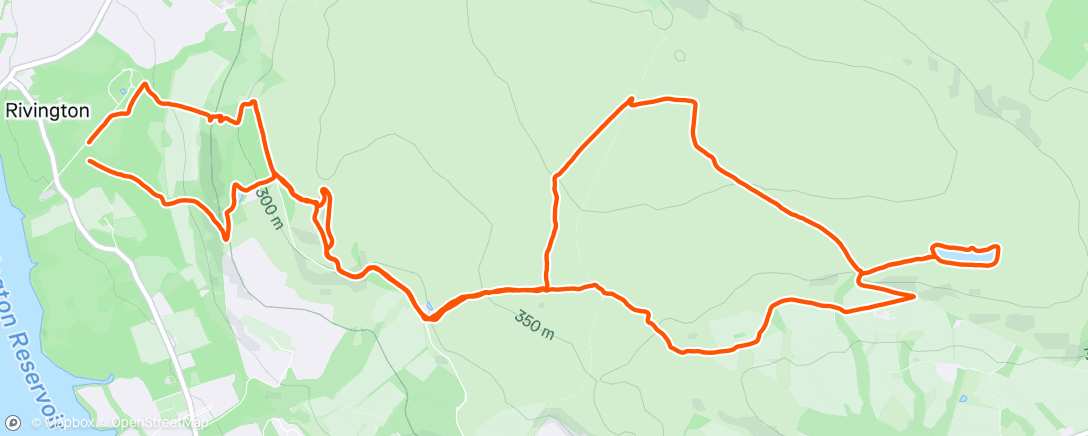 Map of the activity, Morning Trail Run