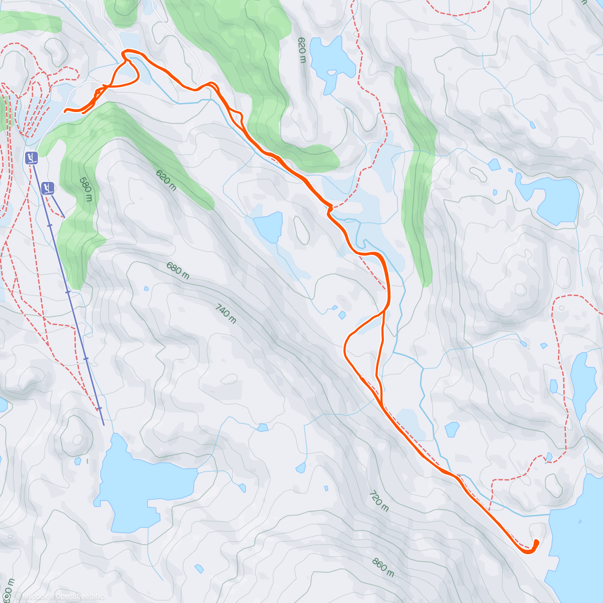 Map of the activity, Strålande påsketur heima😎🌞