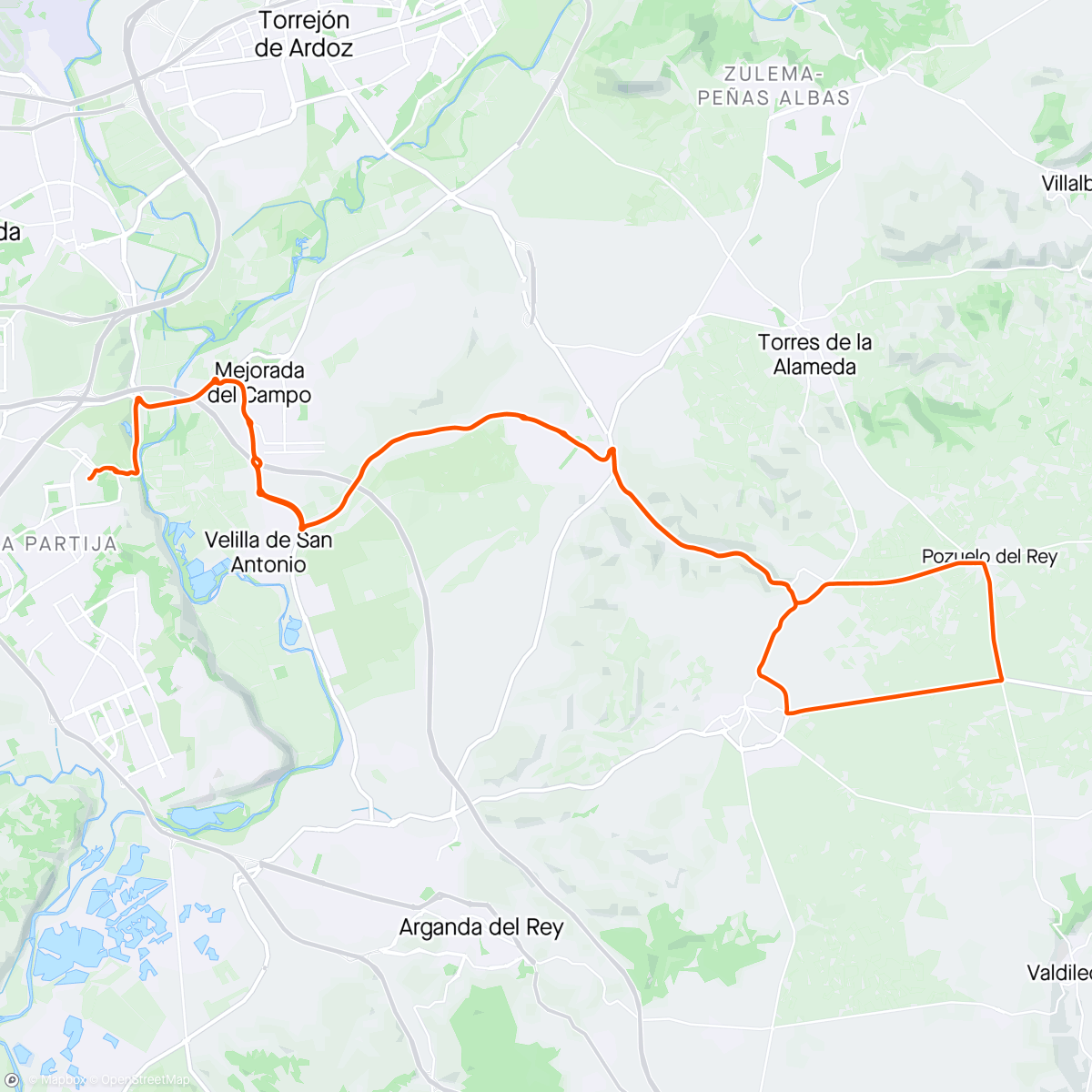 Map of the activity, Series 5x3' R3 (yo a rueda de las locomotoras)