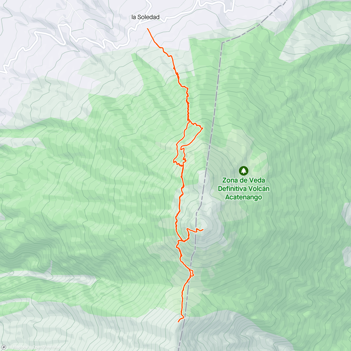 Map of the activity, Acetenango & Fuego Volcano (active)