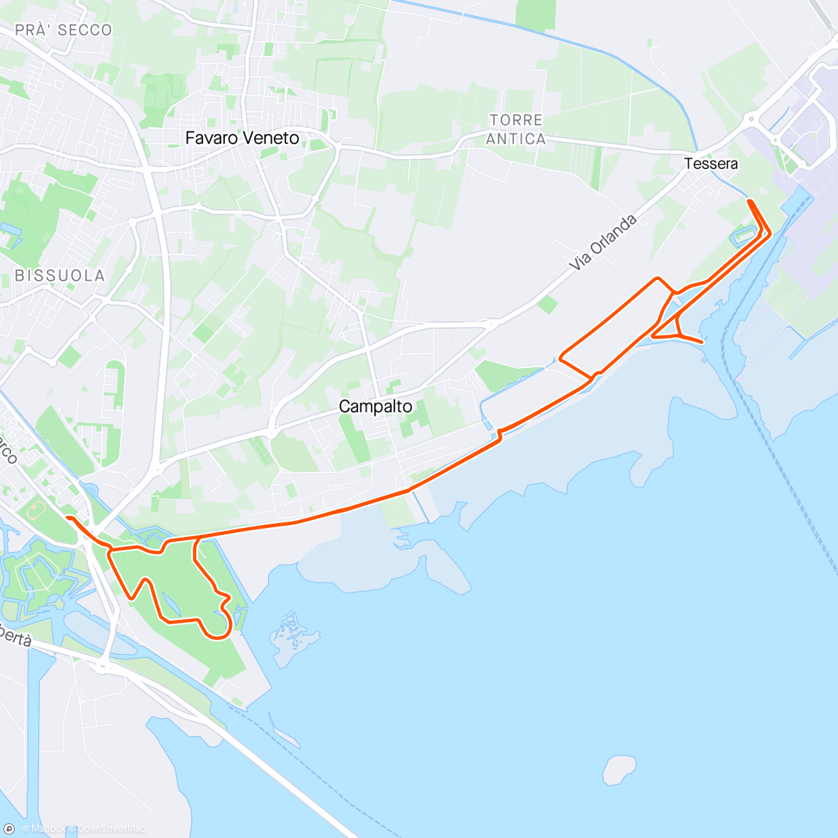 Map of the activity, GMk Ponta Longa