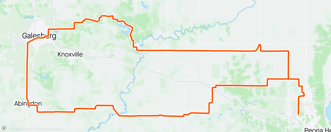 Mapa da atividade, Peoria-Galesburg Permanent