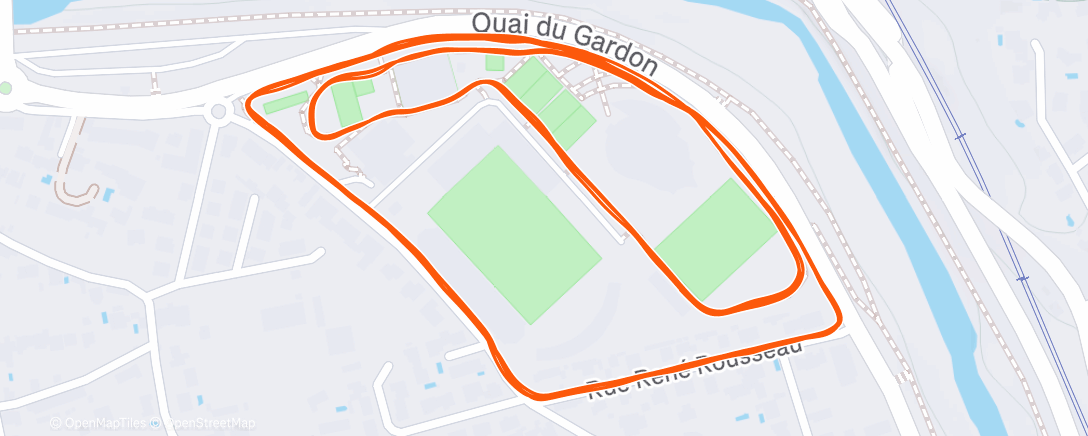 Carte de l'activité Course à pied le matin