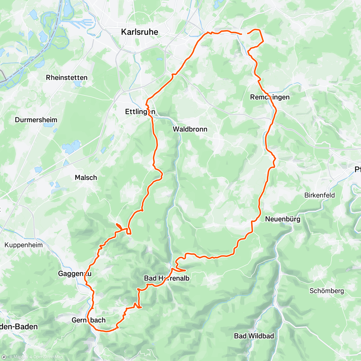 Map of the activity, Hitzeschlacht am Col de Käppele ☀️