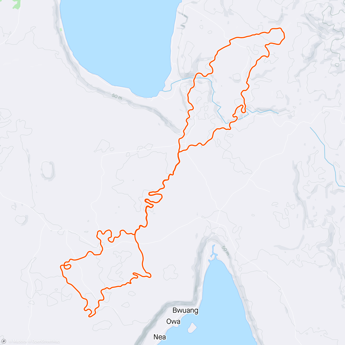 Map of the activity, Zwift - Pacer Group Ride: Country to Coastal in Makuri Islands with Yumi