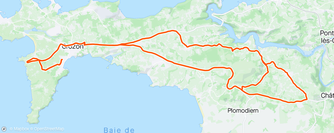 Mapa da atividade, Séance vélo du jour