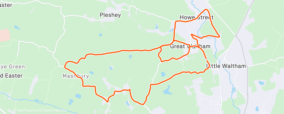 Map of the activity, Essex Hills