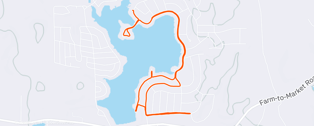 Map of the activity, Morning Run