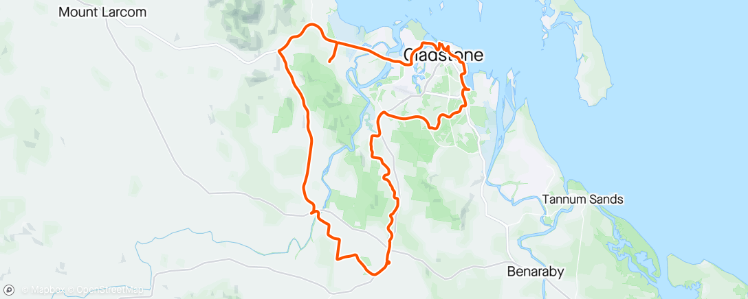 Map of the activity, Gladstone - Yarwun - Calliope