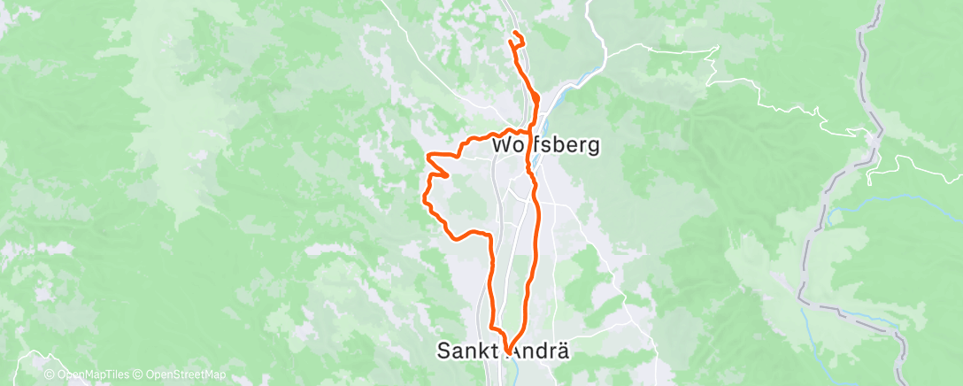 Map of the activity, Morning Mountain Bike Ride