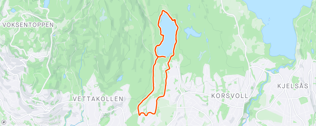 Map of the activity, Sognsvann