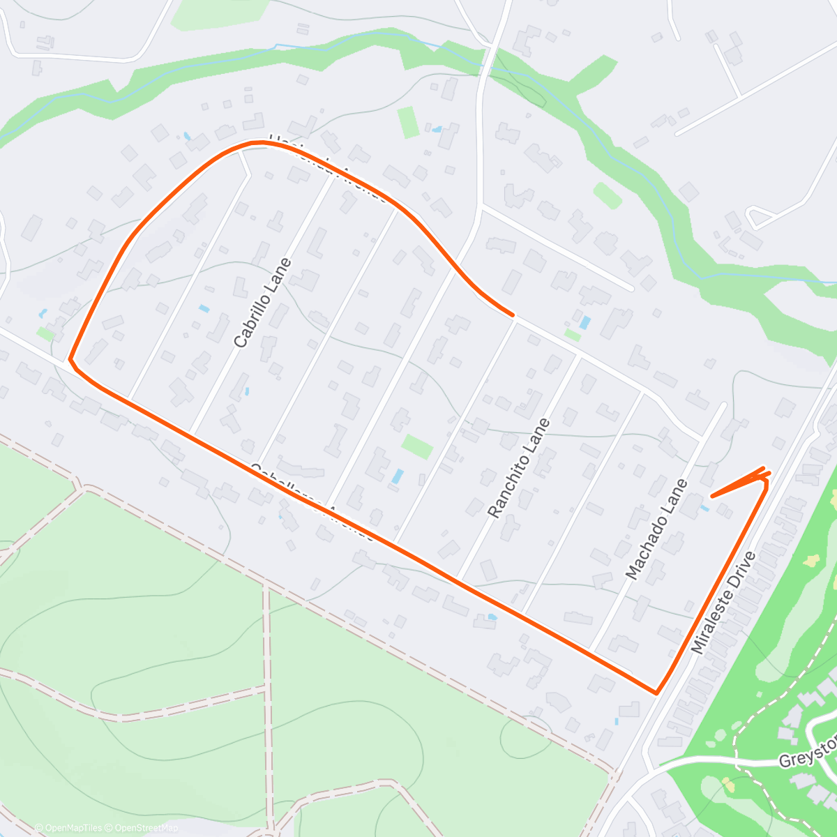 Map of the activity, Scott took Autzen for a walk with his Fi Smart Collar