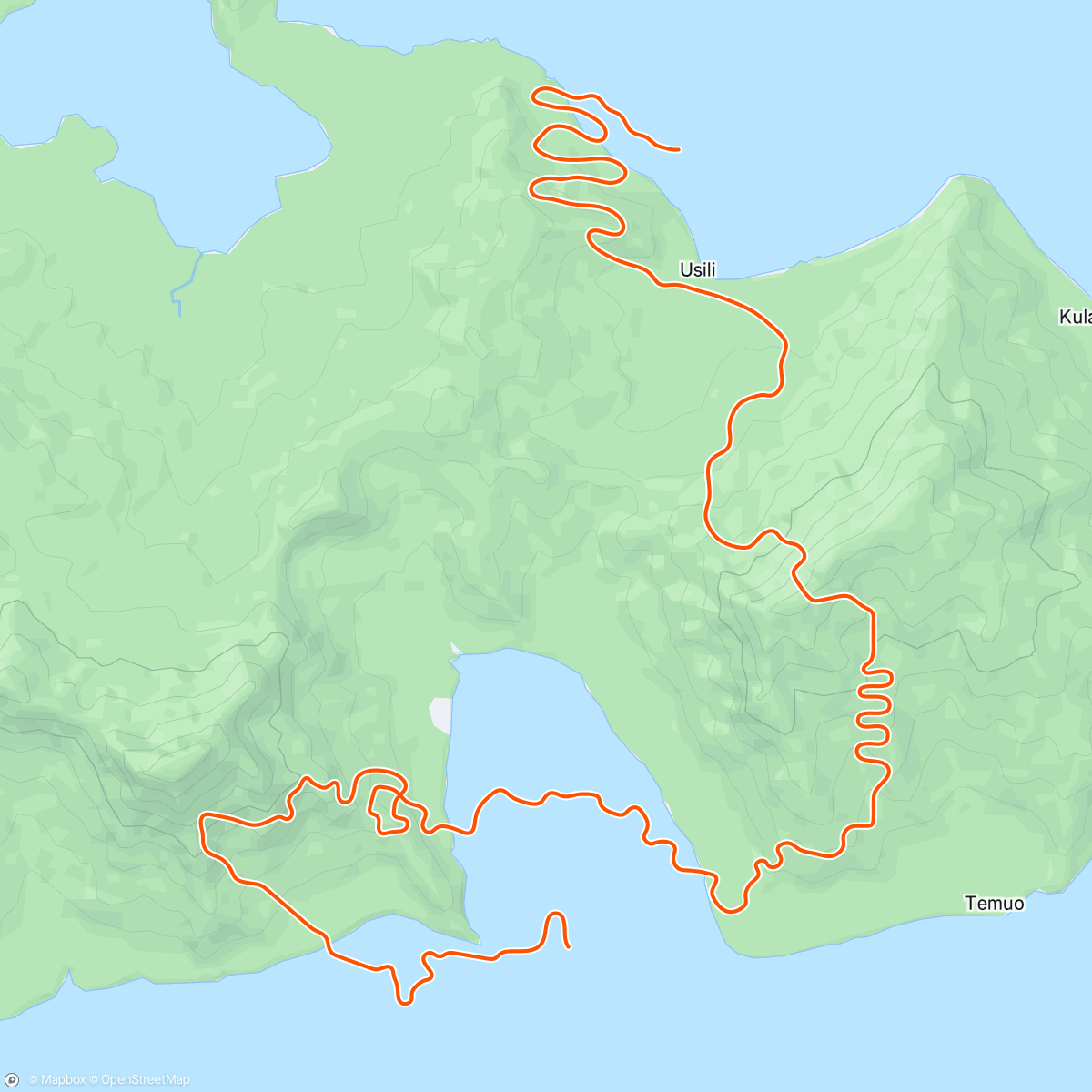 Map of the activity, Zwift - Mayan Mash in Watopia