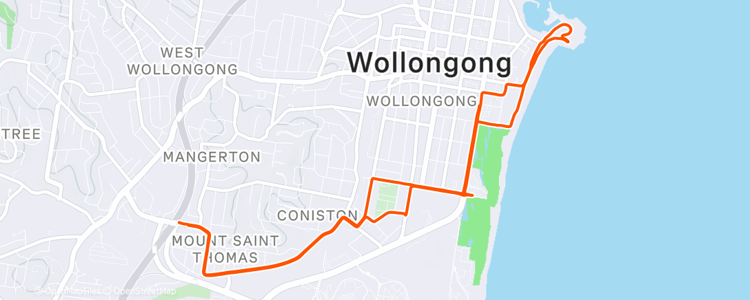 Mapa de la actividad (Cycling)