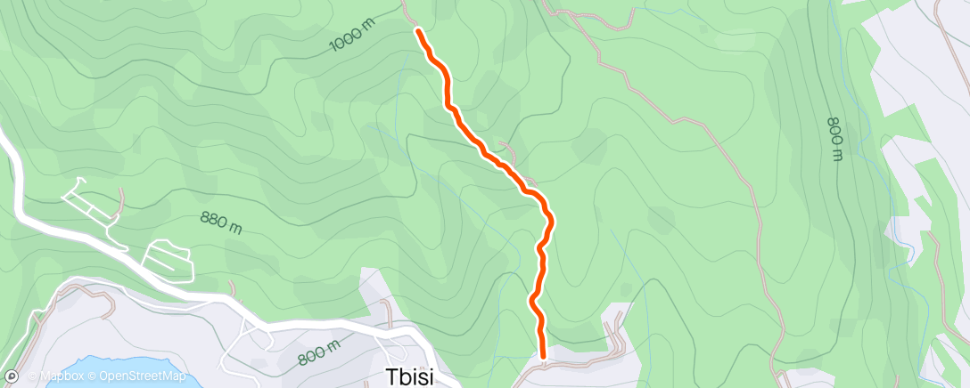 Mapa de la actividad, Down hill from Birtvisi canyon