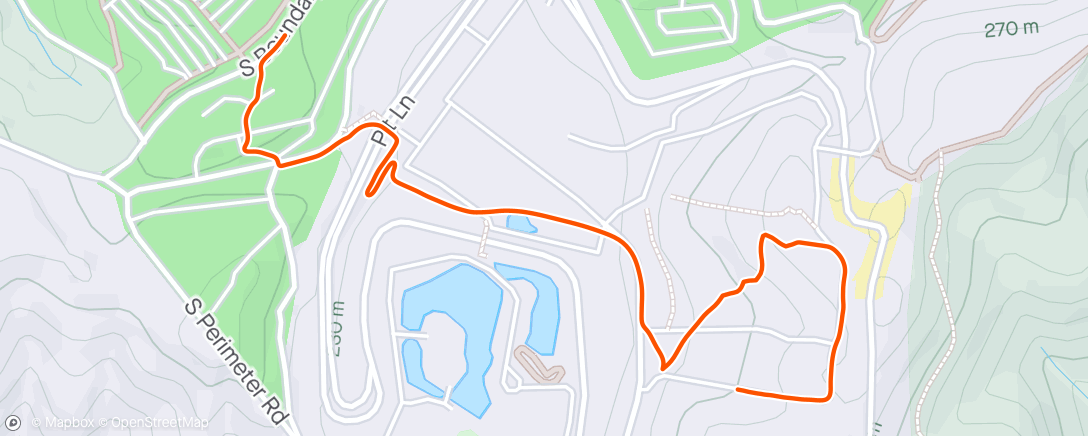 Map of the activity, 4/18/24 - SOC Race Day - Practice Runs