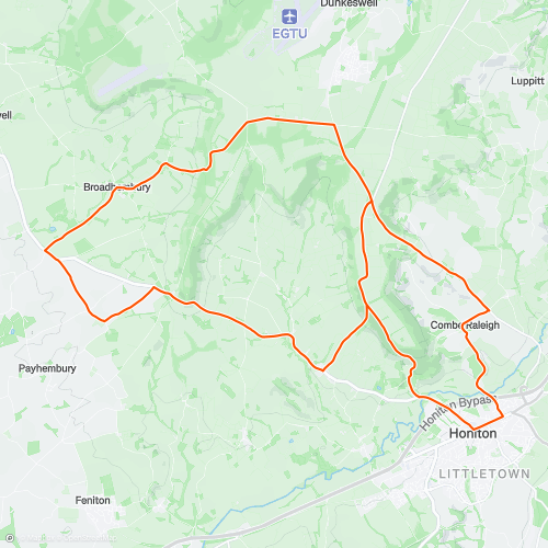 Broadhembury via Sufferance and Awliscombe | 27.5 km Road Cycling Route ...