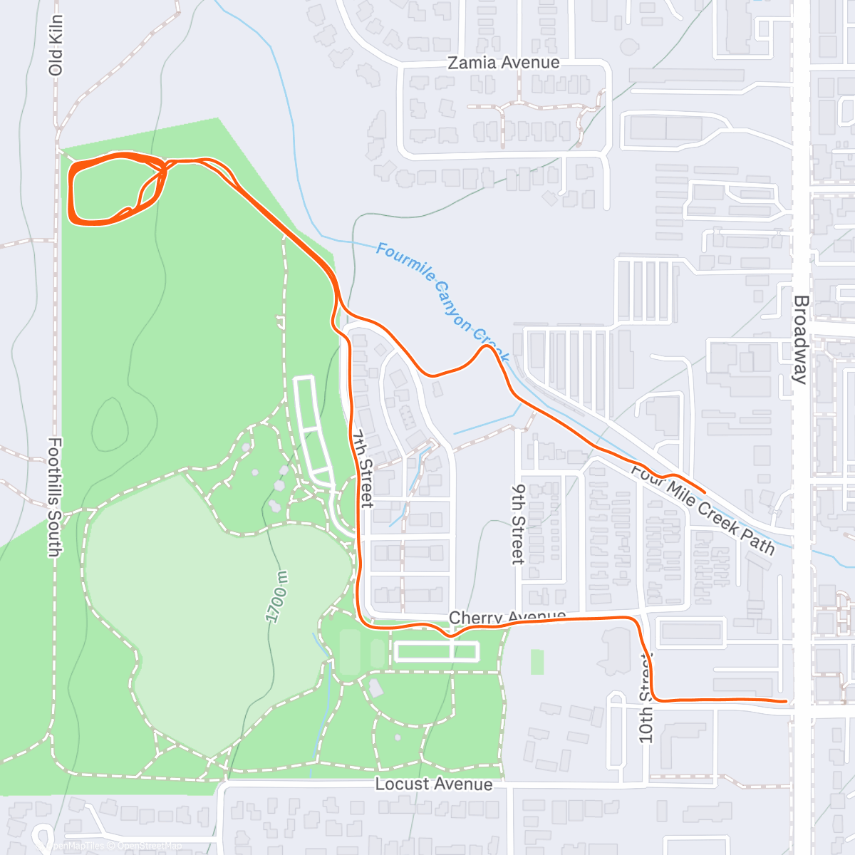 Mapa de la actividad (Dog park with Felipe)
