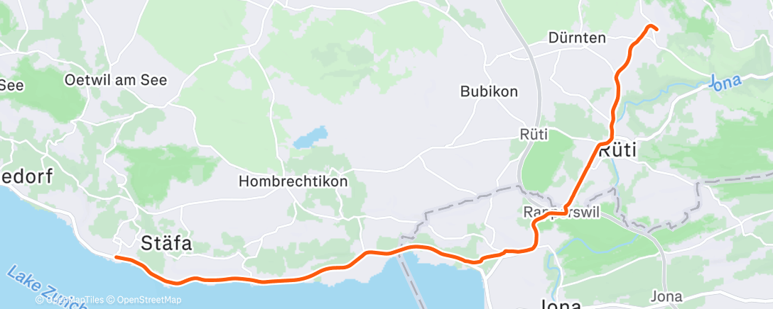 Map of the activity, Radfahren