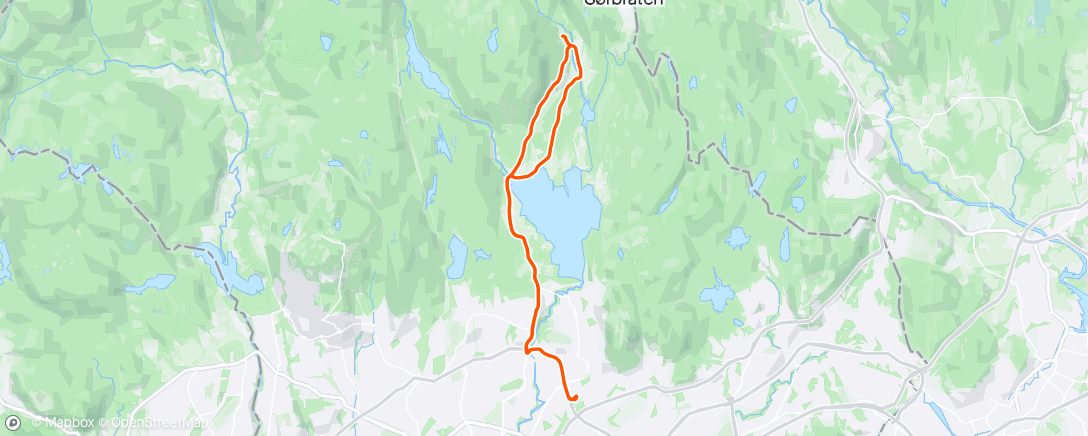 アクティビティ「Krigersk sykkeltur」の地図
