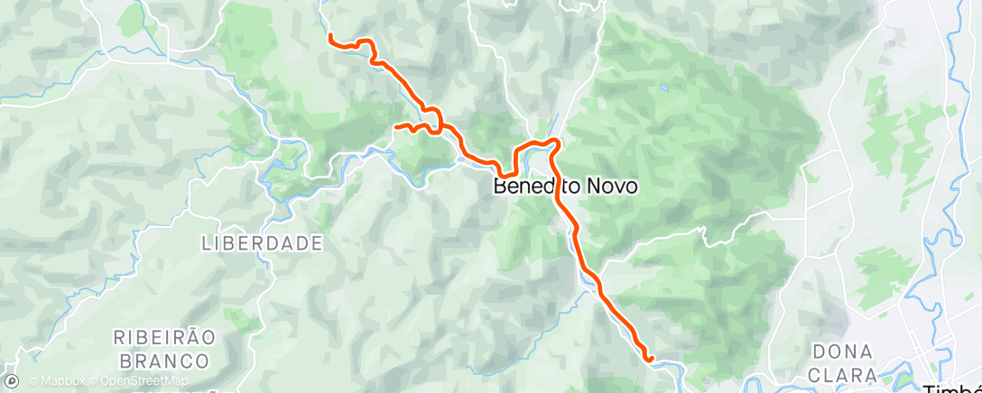 Map of the activity, Pedal Santa Maria/BN Papéis...