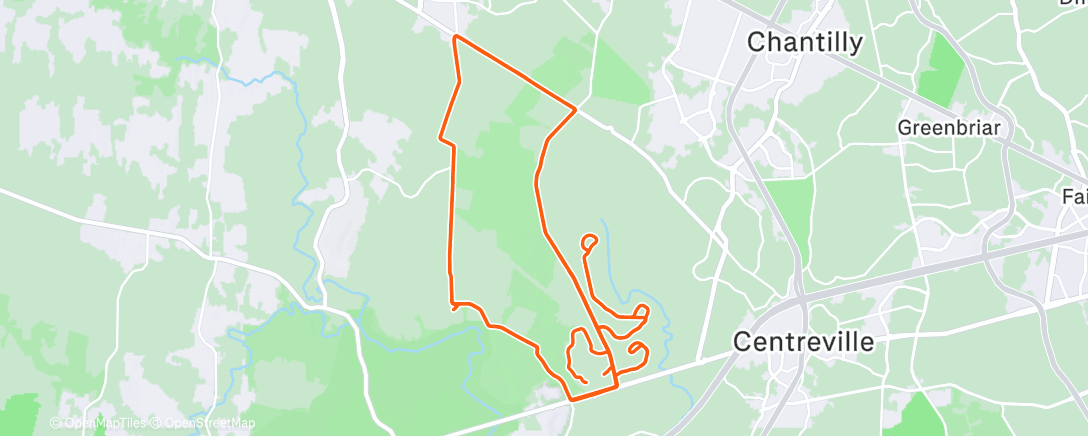 Map of the activity, Afternoon Ride