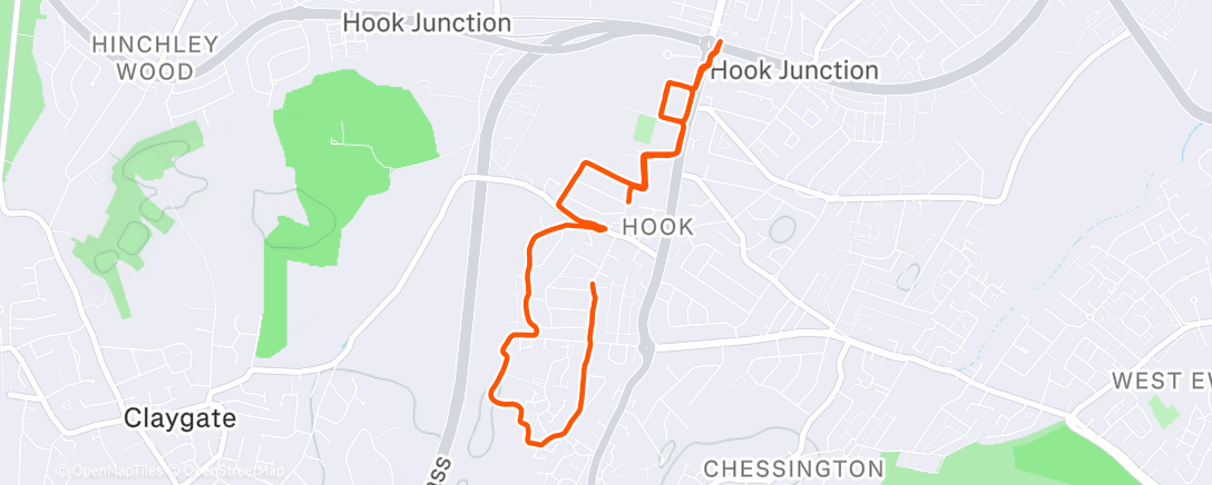 Map of the activity, The one where…I did a bit with the boys on their bikes and a bit on my own ☀️