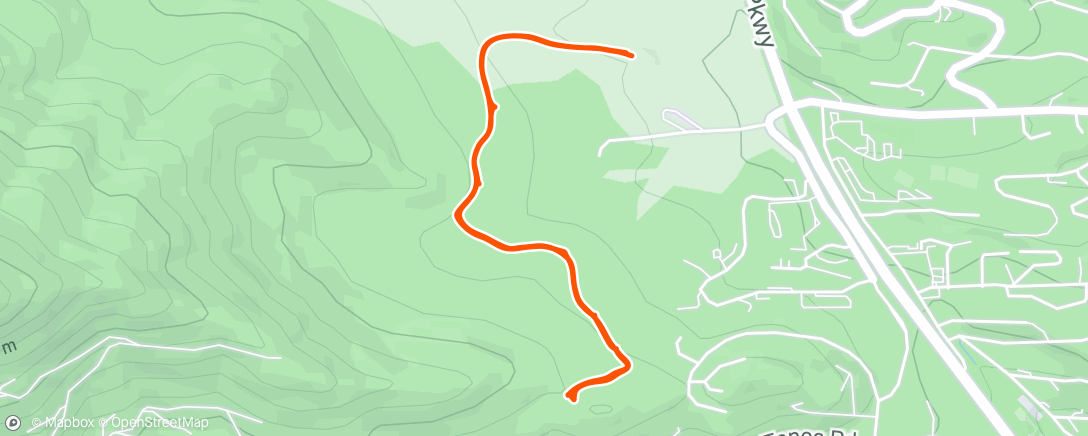 Map of the activity, Lunch Hike