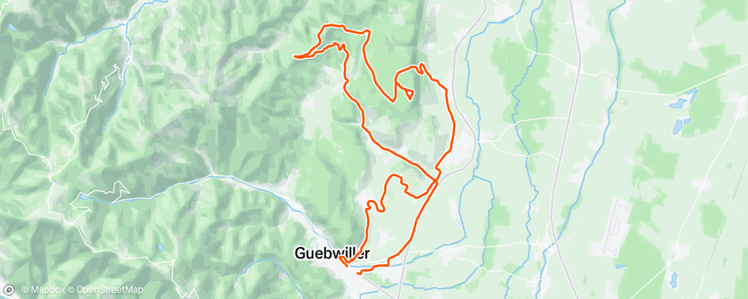 Map of the activity, Test de la cassette 11-40 sur le gravel