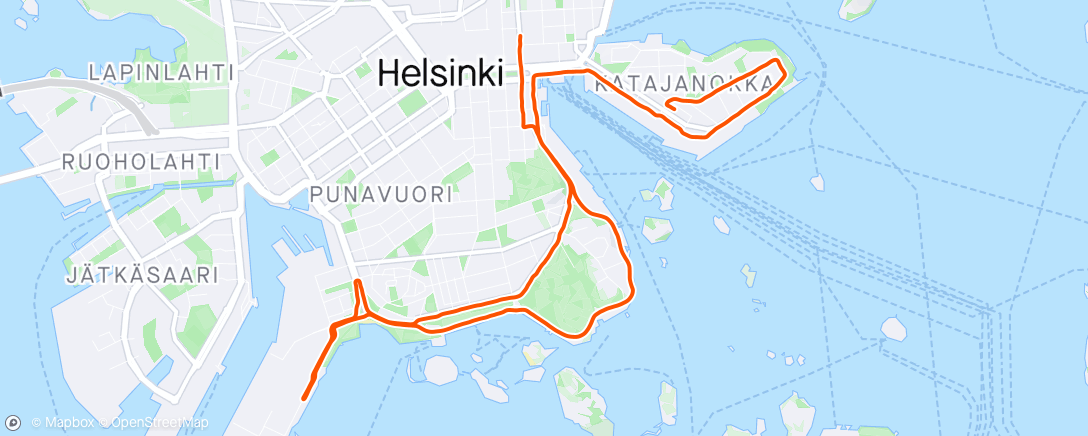 アクティビティ「BMW Helsinki10 2024 47:20」の地図