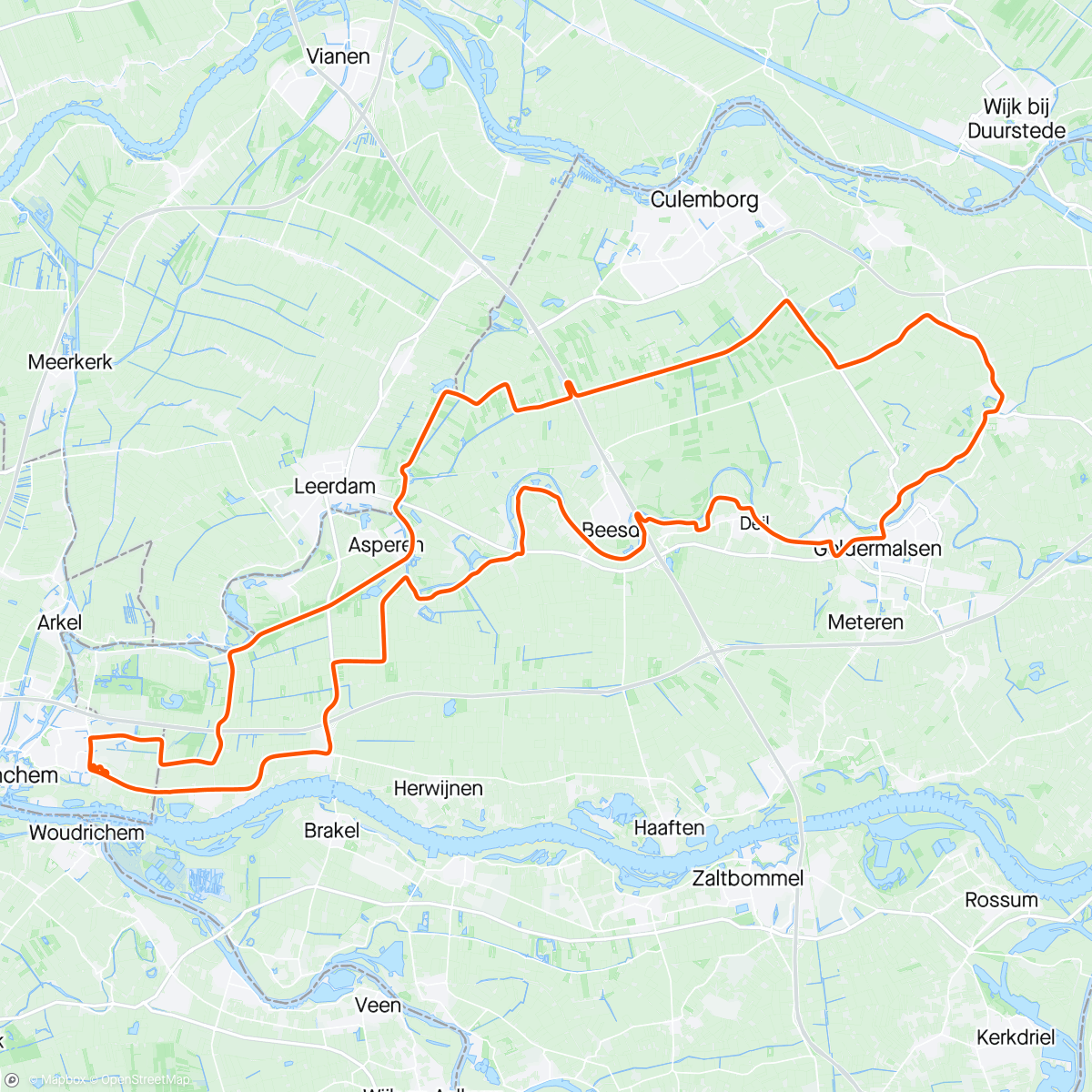 Map of the activity, Omloop van De Witte Molen