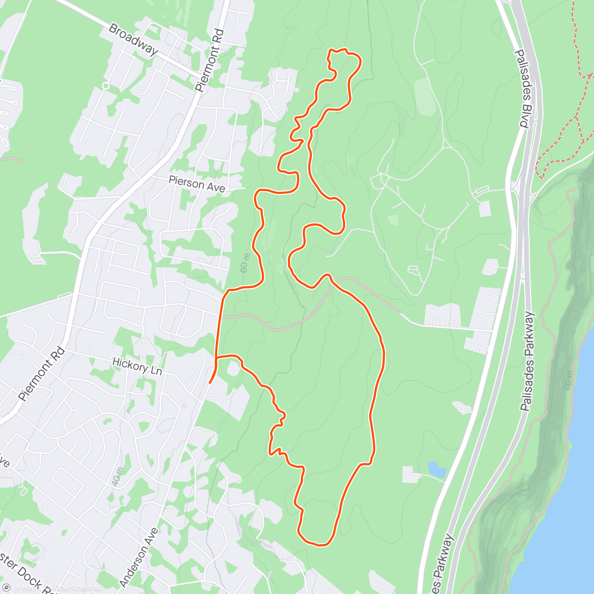 Map of the activity, Alpine - Matza Ride