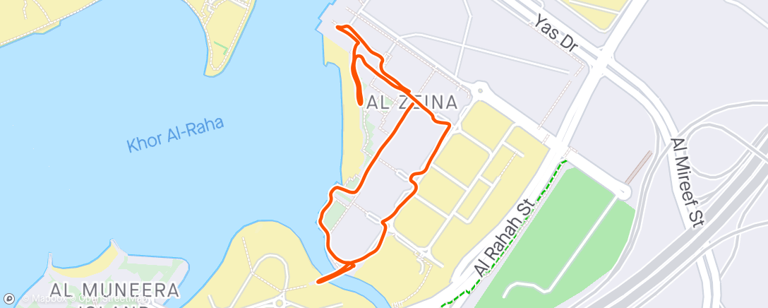 Map of the activity, Zeina walk
