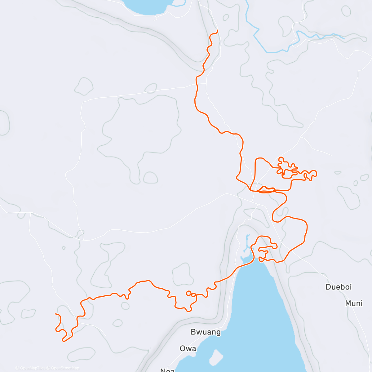 Mappa dell'attività too much snow in the legs