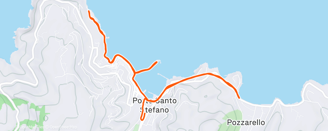 Map of the activity, Una sgambata prima di partire